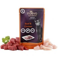 Pliculeț NUEVO CAT Adult vită & pui 85 g