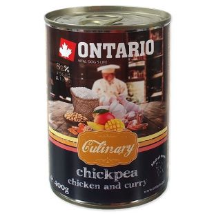 Conservă ONTARIO Culinary Chickpea, Chicken and Curry 400 g