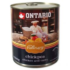 Conservă ONTARIO Culinary Chickpea, Chicken and Curry 800 g