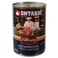 Conservă ONTARIO Culinary Minestrone Chicken and Lamb 400 g