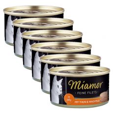 Conservă Miamor File de ton și ouă de prepeliță 6 x 100 g