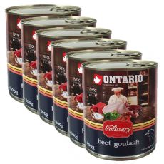 Conservă ONTARIO Culinary Beef Goulash 6 x 800 g
