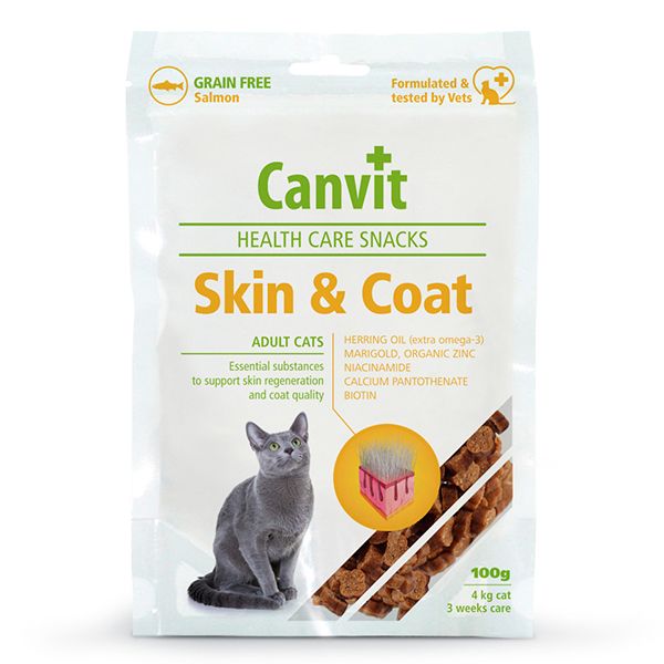 Canvit Health Care Cat Skin & Coat Snack 100 g