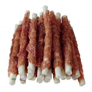 SALAČ Batonaşe din piele de bivol cu carne de rață 250 g