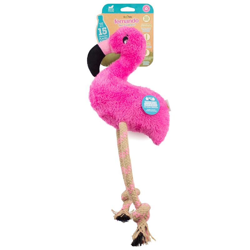 Jucărie pentru câini Beco Dual material - Flamingo Fernando M