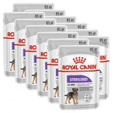 Royal Canin Sterilised Dog Loaf pliculeț cu pate pentru câini castrați 12 x 85 g