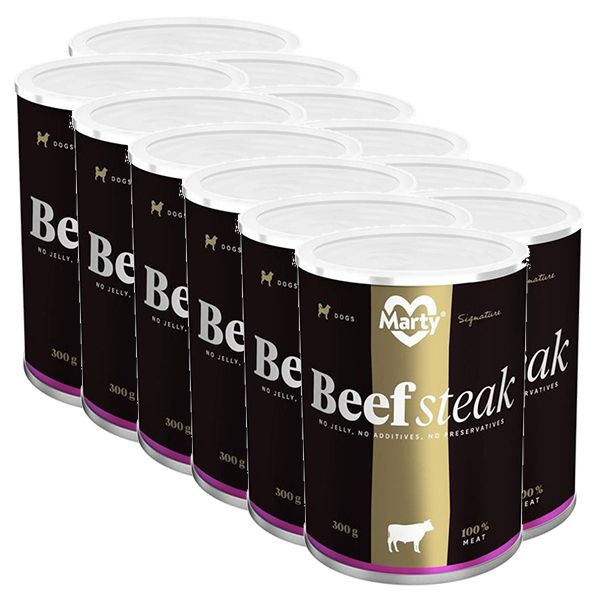 Conservă MARTY Signature Beef Steak 12 x 300 g