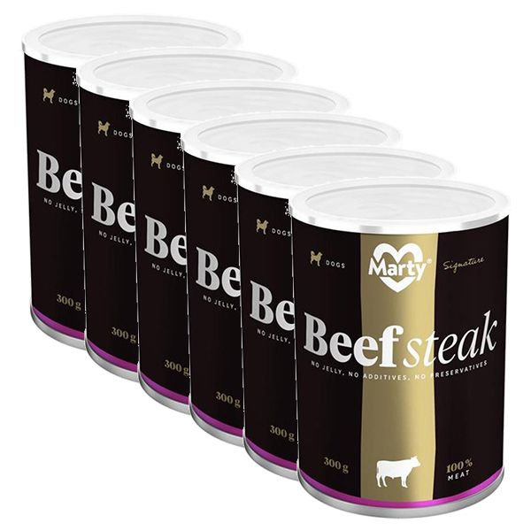 Conservă MARTY Signature Beef Steak 6 x 300 g