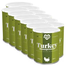 Conservă MARTY Turkey Monoprotein 12 x 800 g