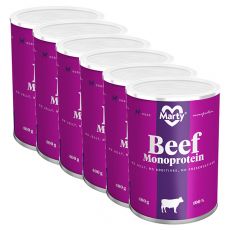 Conservă MARTY Beef Monoprotein 6 x 400 g