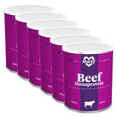 Conservă MARTY Beef Monoprotein 6 x 800 g