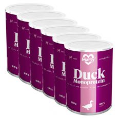 Conservă MARTY Duck Monoprotein 6 x 400 g
