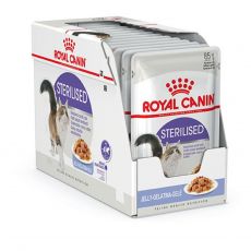 Royal Canin STERILISED in Jelly 12 x 85 g - hrană în jeleu, ambalat în pungă de aluminiu