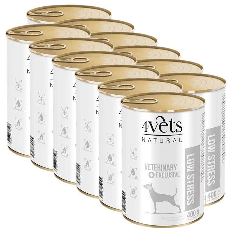 4Vets Natural Veterinary Exclusive LOW STRESS 12 x 400 g