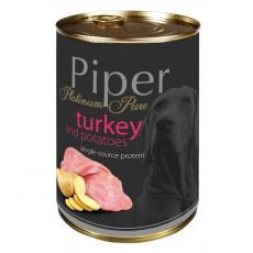 Piper Platinum Pure conservă cu curcan şi cartofi  400 g