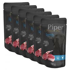 Piper Platinum Pure hrană la plic cu carne de miel 6 x 150 g