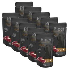 Piper Platinum Pure hrană la plic pentru câini, raţă 10 x 150 g