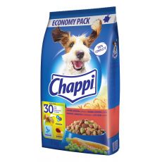 Hrană uscată Chappi cu vită, pui și legume pentru câini adulți de 9 kg