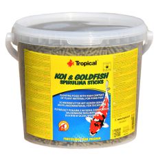 Koi & Goldfish Basic Sticks 5L / 430g – Nourriture Flottante Complet Pour Carpes Koï Et Poissons D’Étang