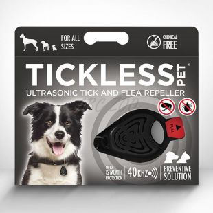 Repelent ultrasonic, pentru animale TICKLESS PET – negru