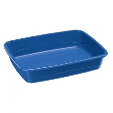 Toaletă pentru pisici fără împrejmuire albastru 46 x 35 x 12 cm