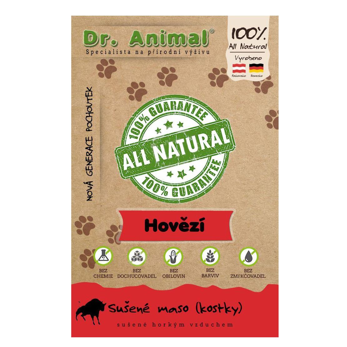 Dr.Animal 100% cuburi carne de vită 80 g