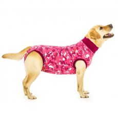Îmbrăcăminte post-operatorie pentru câini S camuflaj roz