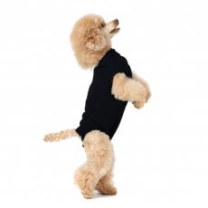 Îmbrăcăminte post-operatorie pentru câini S negru