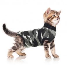 Îmbrăcăminte post-operatorie pentru pisici XXXS camuflaj