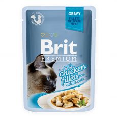 Pungă BRIT Premium Cat Pui în sos gravy 85 g