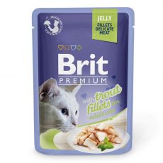 Pungă BRIT Premium Cat Păstrăv în jeleu 85 g