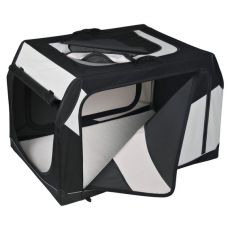 Geantă pentru transport câini, cadru din metal - 76 x 48 x 51 cm