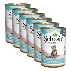 Schesir kitten ton și aloe vera în gelatină 6 x 140 g