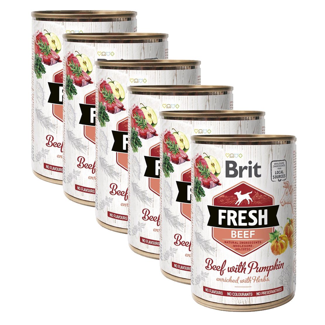 Can Brit Fresh Beef with Pumpkin 6 x 400 g