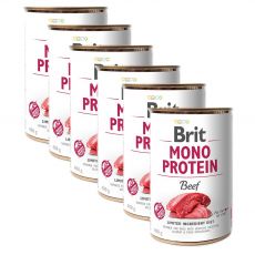 Conservă Brit Mono Protein Beef, 6 x 400 g | ABC-ZOO