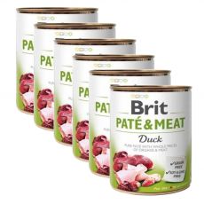 Brit Paté & Meat Conservă de rață 6 x 800 g