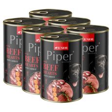 Piper Junior conservă cu inima de vită și morcovi 6 x 400 g