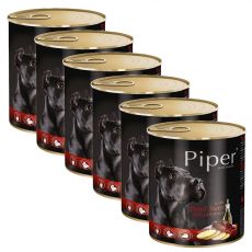 Piper Adult conservă pentru câini cu ficat de vită și cartofi 6 x 800 g