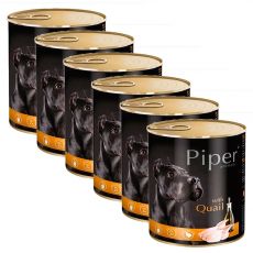 Piper Adult conservă pentru câine cu prepeliţă 6 x 800 g