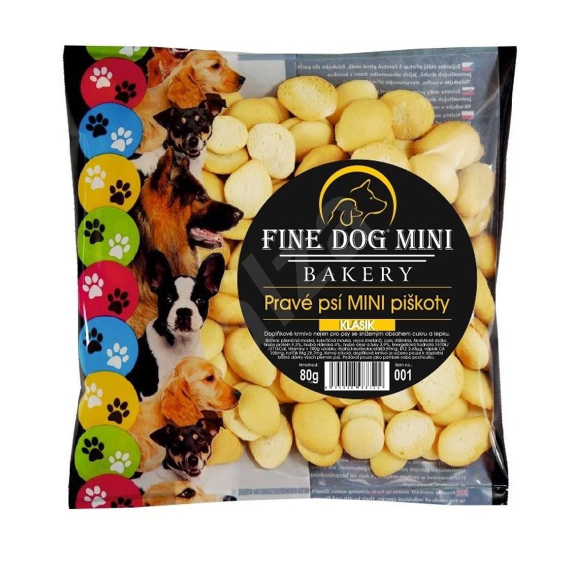 Fine Dog Mini Biscuiți pentru câini 80 g