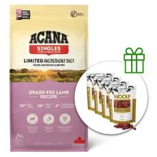 ACANA Singles Grass-Fed Lamb 17 kg + 4x recompense GRATUIT