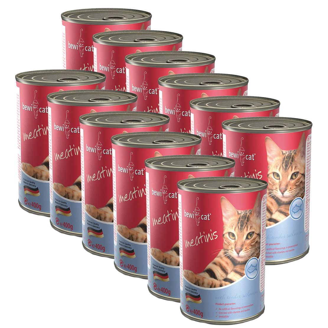 Conserva BEWI CAT Meatinis SOMON 12 x 400 g