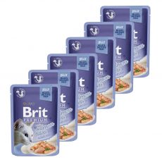Pungă BRIT Premium Cat Somon în jeleu 6 x 85 g