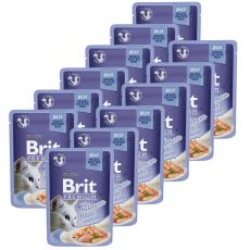 Pungă BRIT Premium Cat Somon în jeleu 12 x 85 g