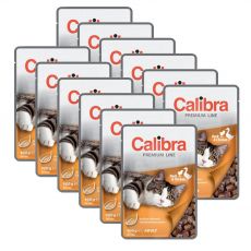 CALIBRA Cat Adult bucăți de rață și pui în sos 12 x 100 g