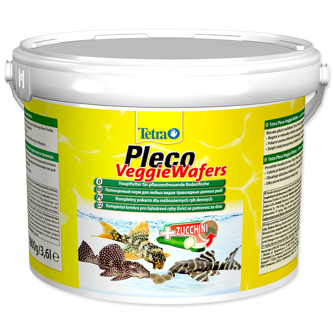 Tetra Pleco Veggie Wafers 1800 g / 3,6 l