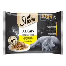 Sheba Delicacy Selecție de pungi din păsări de curte 4 x 85 g
