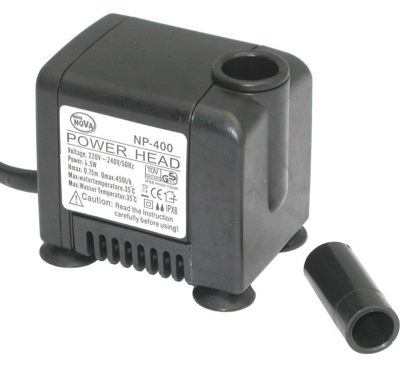Aquanova NP 400 - 450 l/h, ce produce o înălțime a coloanei de apă de 0,75 m