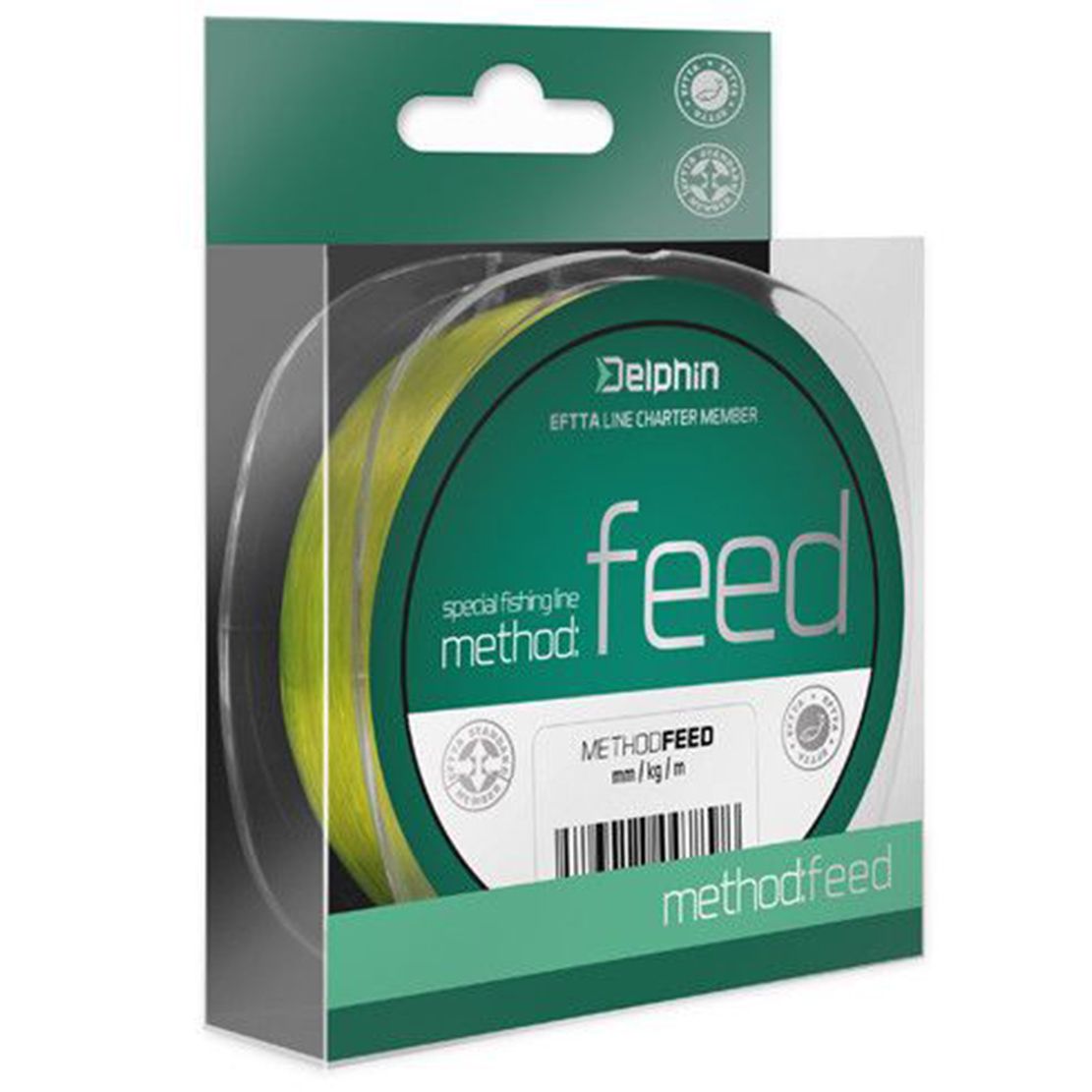 Delphin Method FEED 150m/galben 0,14mm