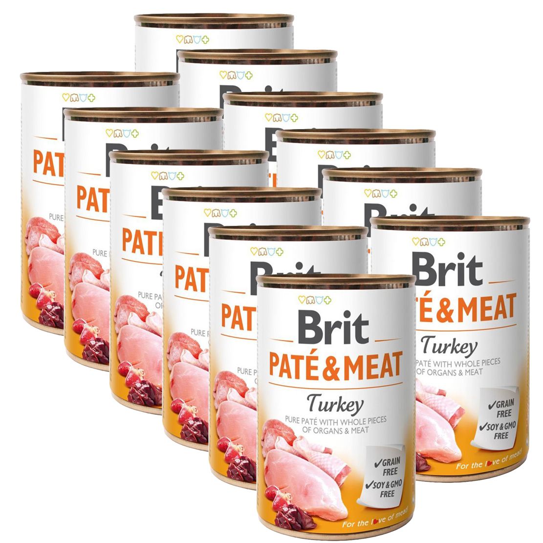 Conservă Brit Paté & carne de curcan 12 x 400 g